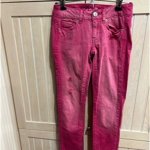 American Eagle faded pink jeans